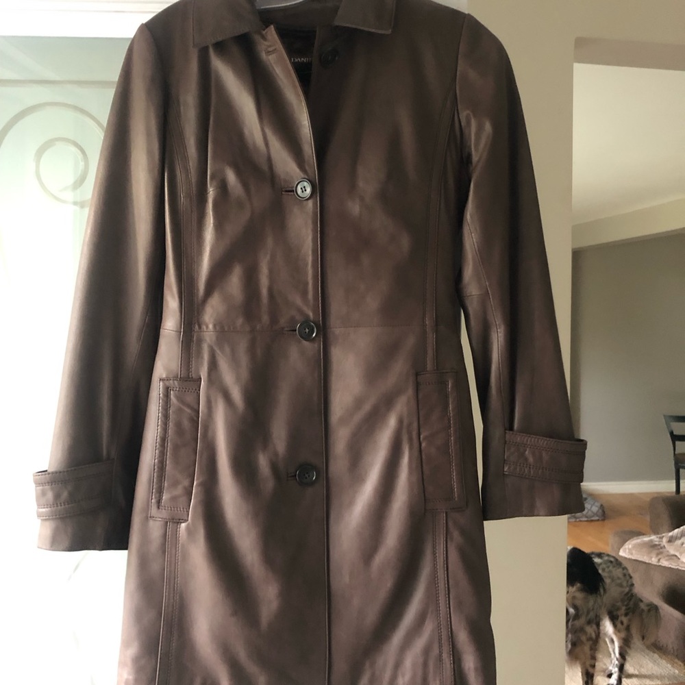 Genuine leather coat